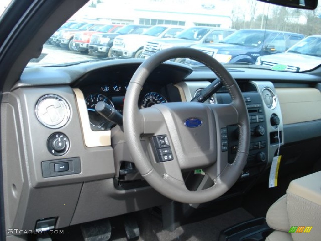 2012 F150 XLT SuperCab 4x4 - Golden Bronze Metallic / Pale Adobe photo #10