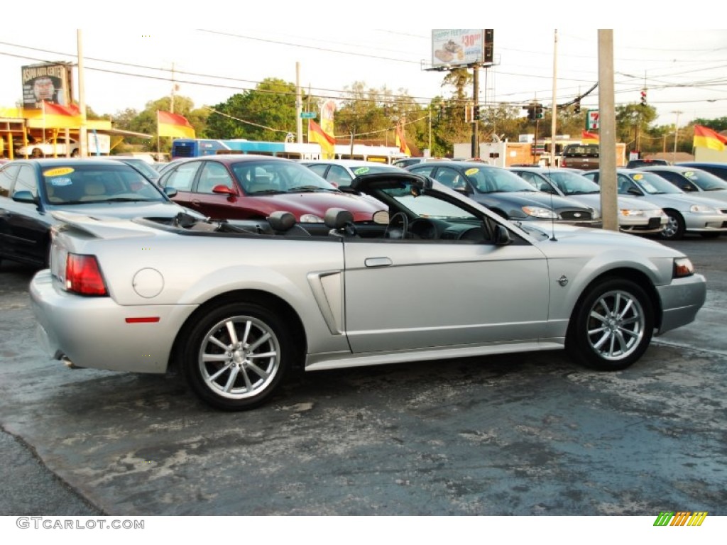 1999 Mustang GT Convertible - Silver Metallic / Dark Charcoal photo #14