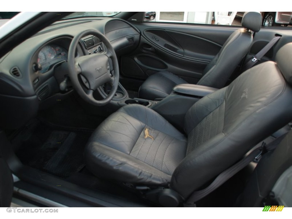 Dark Charcoal Interior 1999 Ford Mustang GT Convertible Photo #61999456