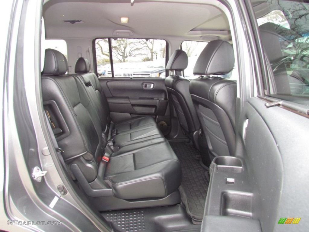 Black Interior 2009 Honda Pilot Touring Photo #62001669