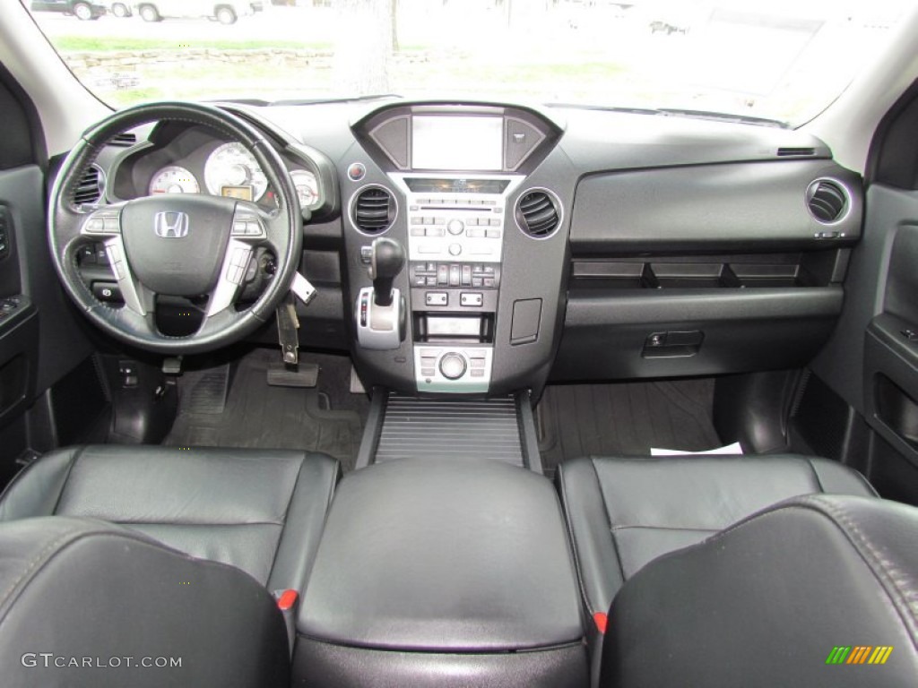 2009 Honda Pilot Touring Black Dashboard Photo #62001696