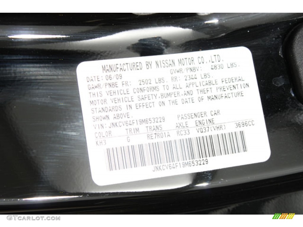2009 G 37 x Coupe - Black Obsidian / Graphite photo #30