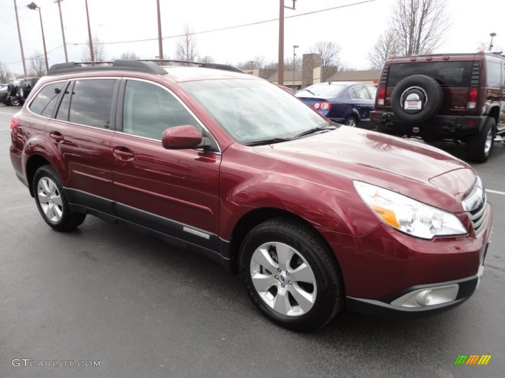 2011 Outback 3.6R Limited Wagon - Ruby Red Pearl / Warm Ivory photo #1