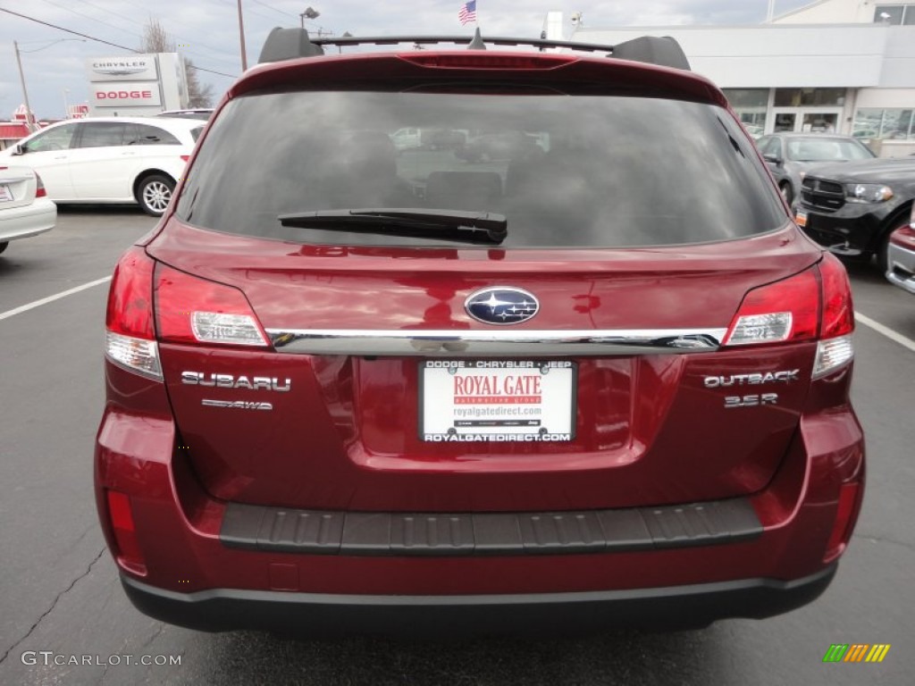2011 Outback 3.6R Limited Wagon - Ruby Red Pearl / Warm Ivory photo #4