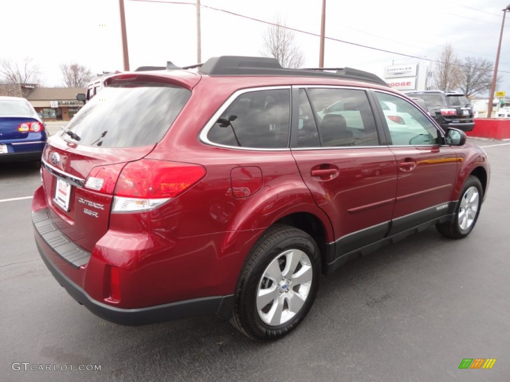 2011 Outback 3.6R Limited Wagon - Ruby Red Pearl / Warm Ivory photo #5
