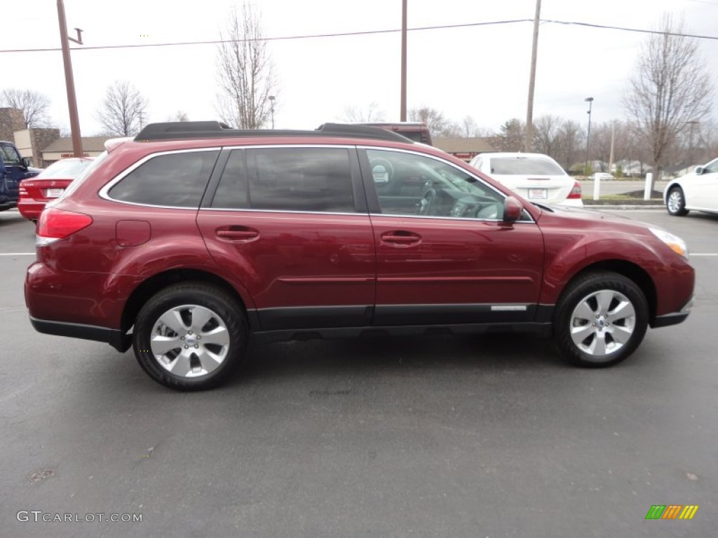 2011 Outback 3.6R Limited Wagon - Ruby Red Pearl / Warm Ivory photo #6