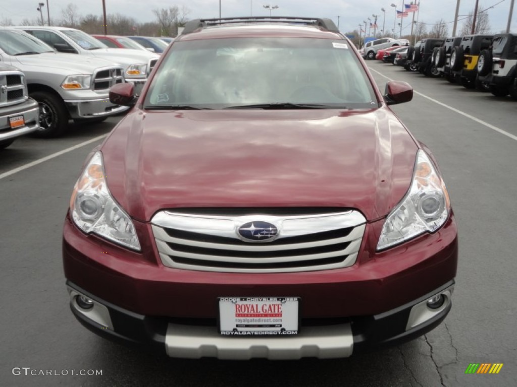 2011 Outback 3.6R Limited Wagon - Ruby Red Pearl / Warm Ivory photo #7