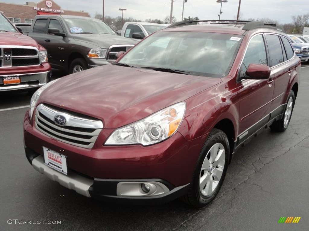 2011 Outback 3.6R Limited Wagon - Ruby Red Pearl / Warm Ivory photo #10