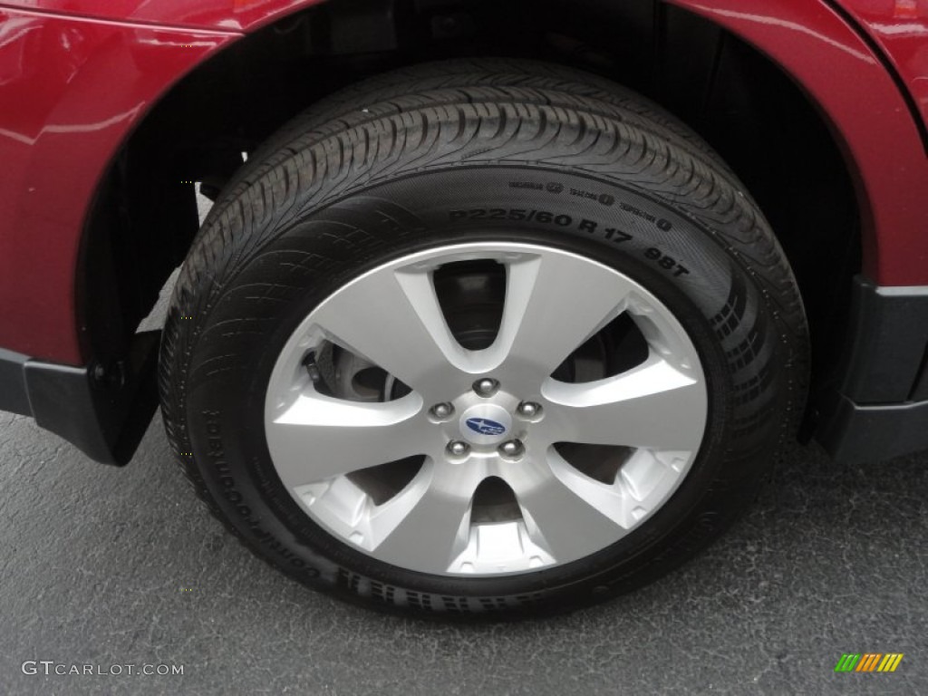 2011 Outback 3.6R Limited Wagon - Ruby Red Pearl / Warm Ivory photo #13