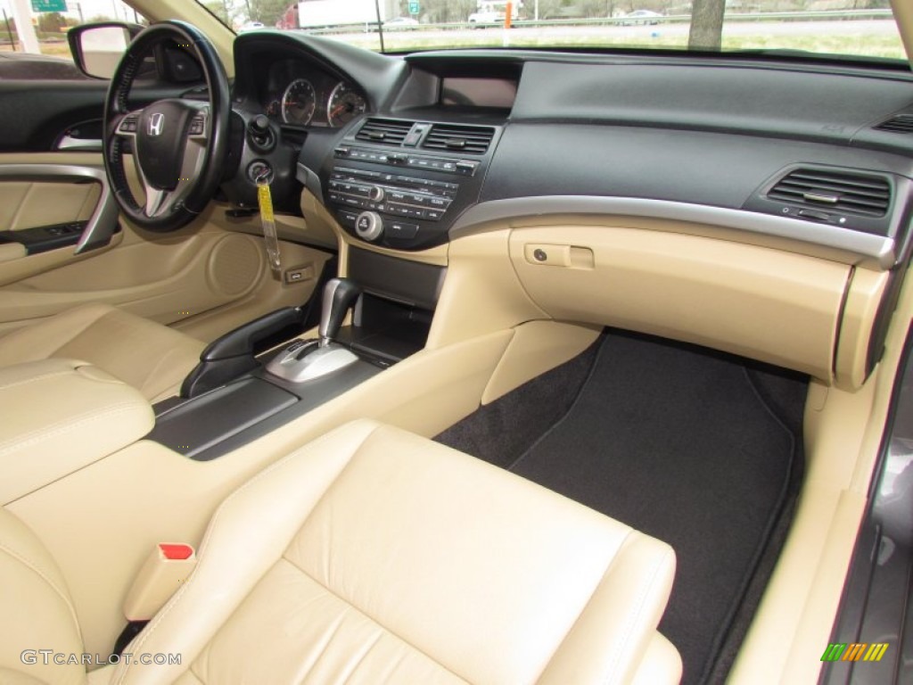 2009 Honda Accord EX-L Coupe Ivory Dashboard Photo #62002641