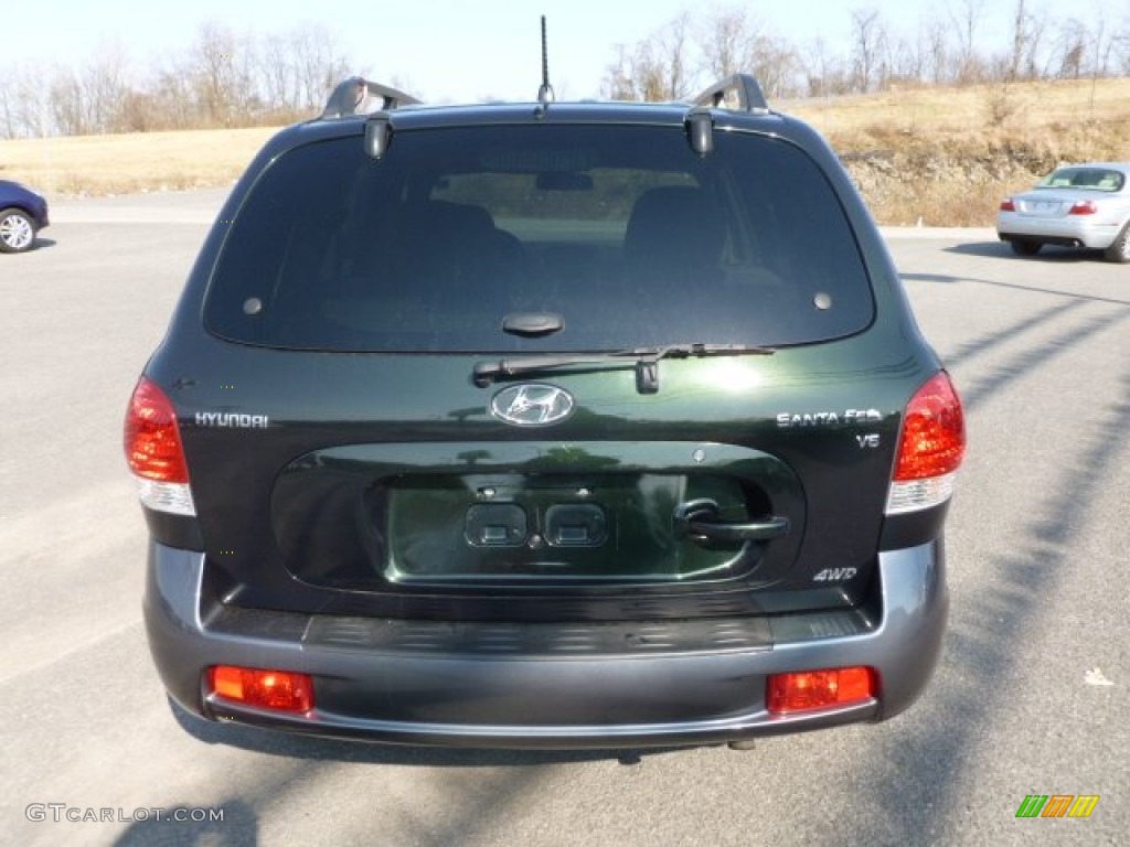 2006 Santa Fe GLS 4WD - Dark Emerald Green / Beige photo #6