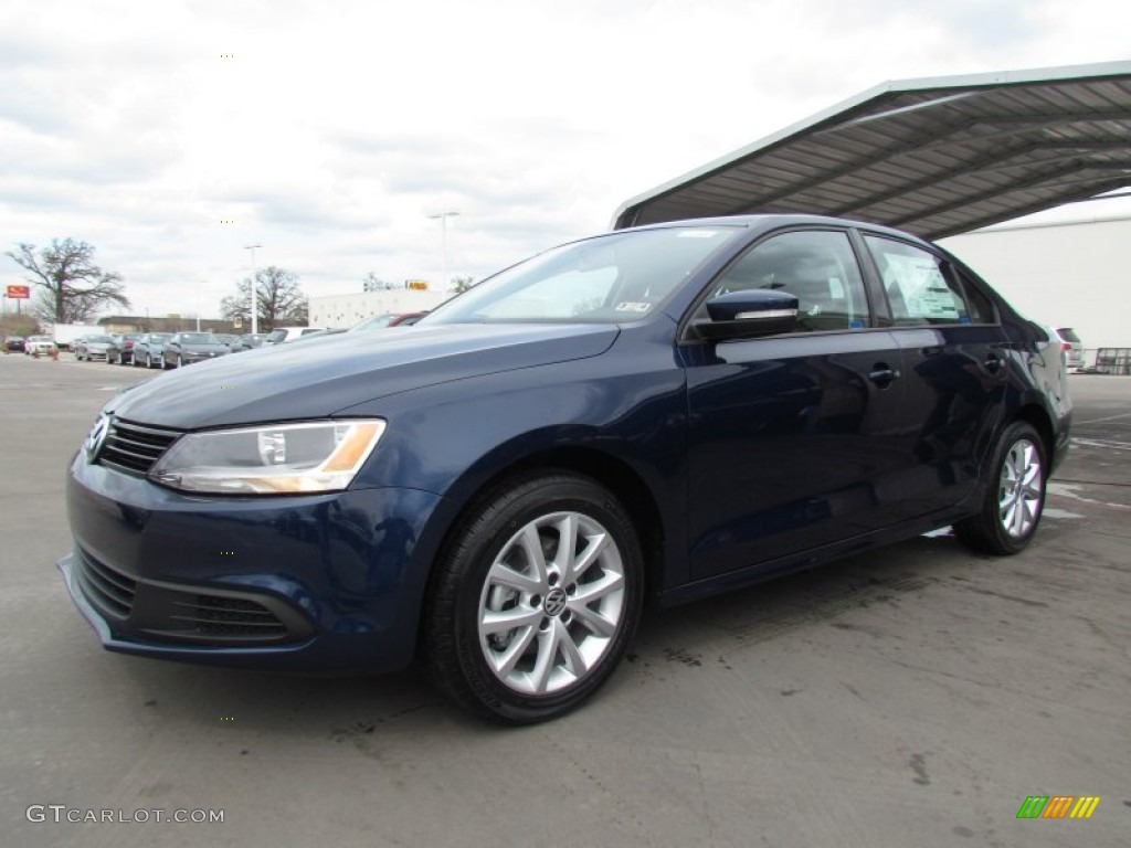 2012 Jetta SE Sedan - Tempest Blue Metallic / Titan Black photo #1