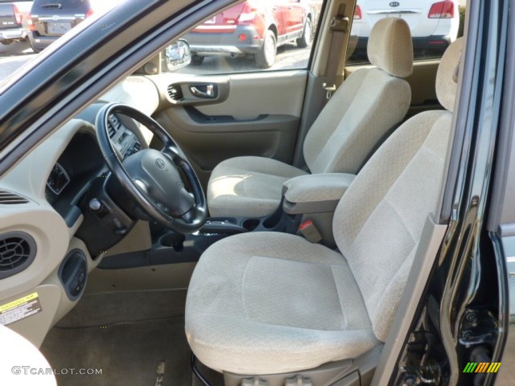 2006 Santa Fe GLS 4WD - Dark Emerald Green / Beige photo #16