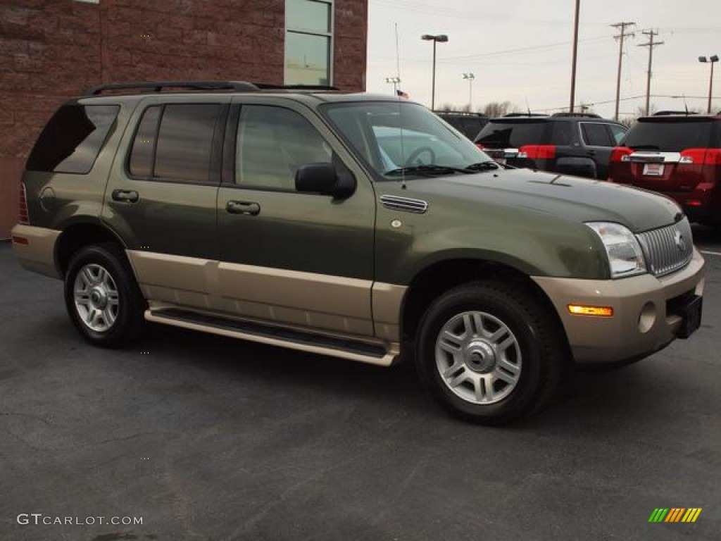 2004 Mountaineer V8 AWD - Estate Green Metallic / Medium Dark Parchment photo #2
