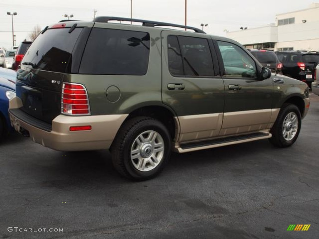 2004 Mountaineer V8 AWD - Estate Green Metallic / Medium Dark Parchment photo #3