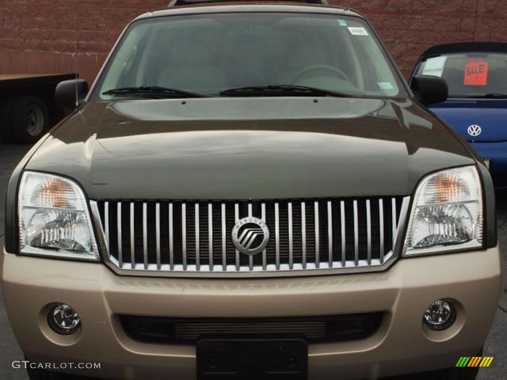 2004 Mountaineer V8 AWD - Estate Green Metallic / Medium Dark Parchment photo #14
