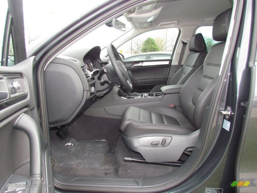 Black Anthracite Interior 2012 Volkswagen Touareg VR6 FSI Sport 4XMotion Photo #62003850