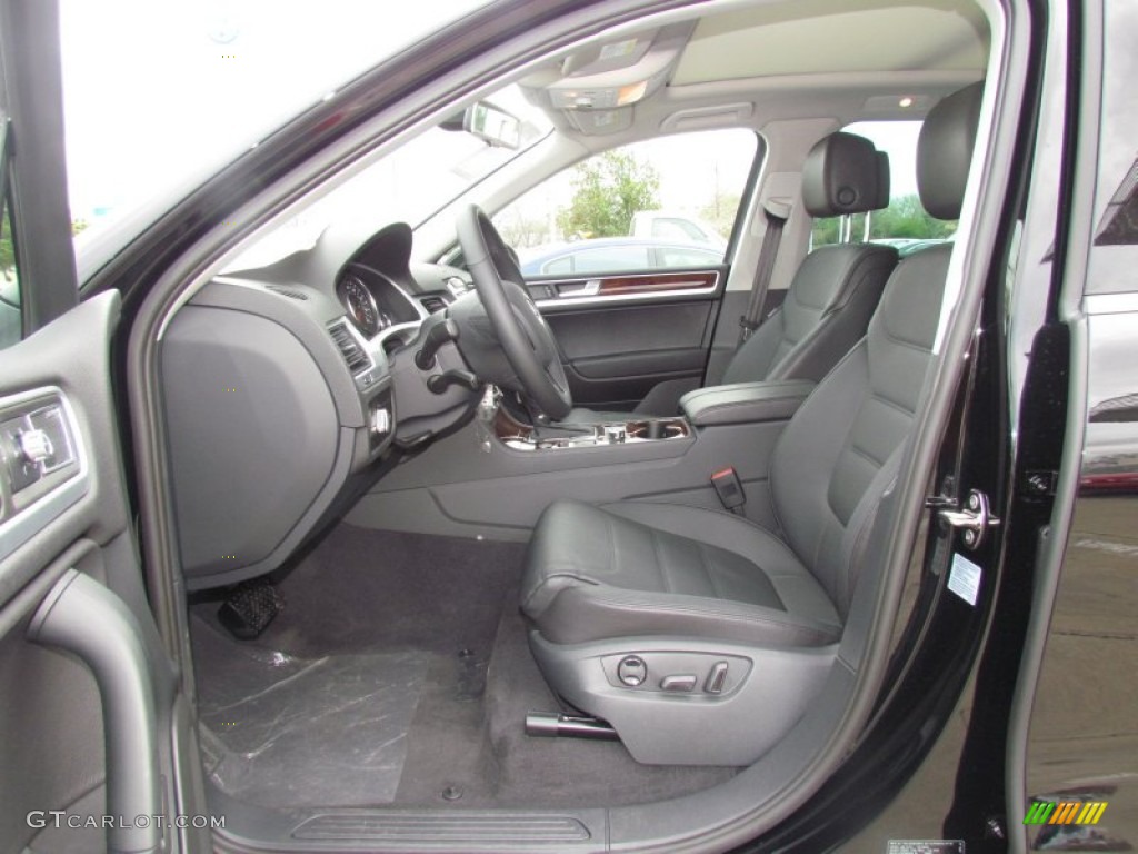 Black Anthracite Interior 2012 Volkswagen Touareg VR6 FSI Executive 4XMotion Photo #62003961