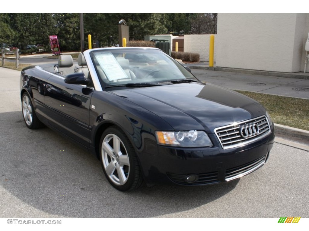 2006 A4 1.8T Cabriolet - Moro Blue Pearl Effect / Platinum photo #1