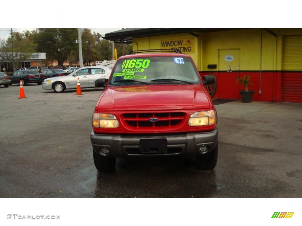 1999 Explorer Sport 4x4 - Bright Red Clearcoat / Medium Graphite Grey photo #1