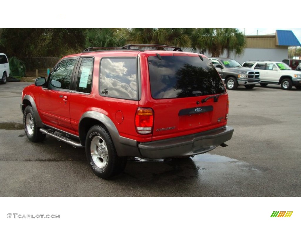 1999 Explorer Sport 4x4 - Bright Red Clearcoat / Medium Graphite Grey photo #7