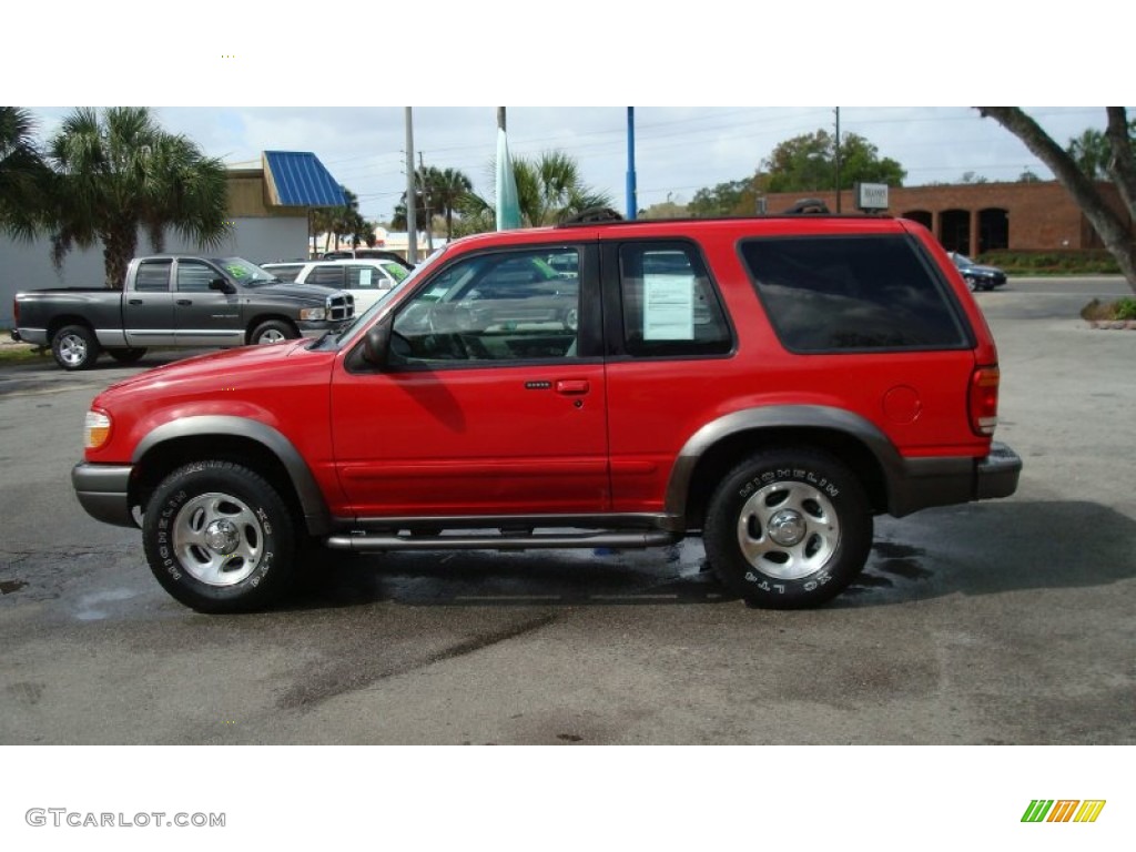 1999 Explorer Sport 4x4 - Bright Red Clearcoat / Medium Graphite Grey photo #8
