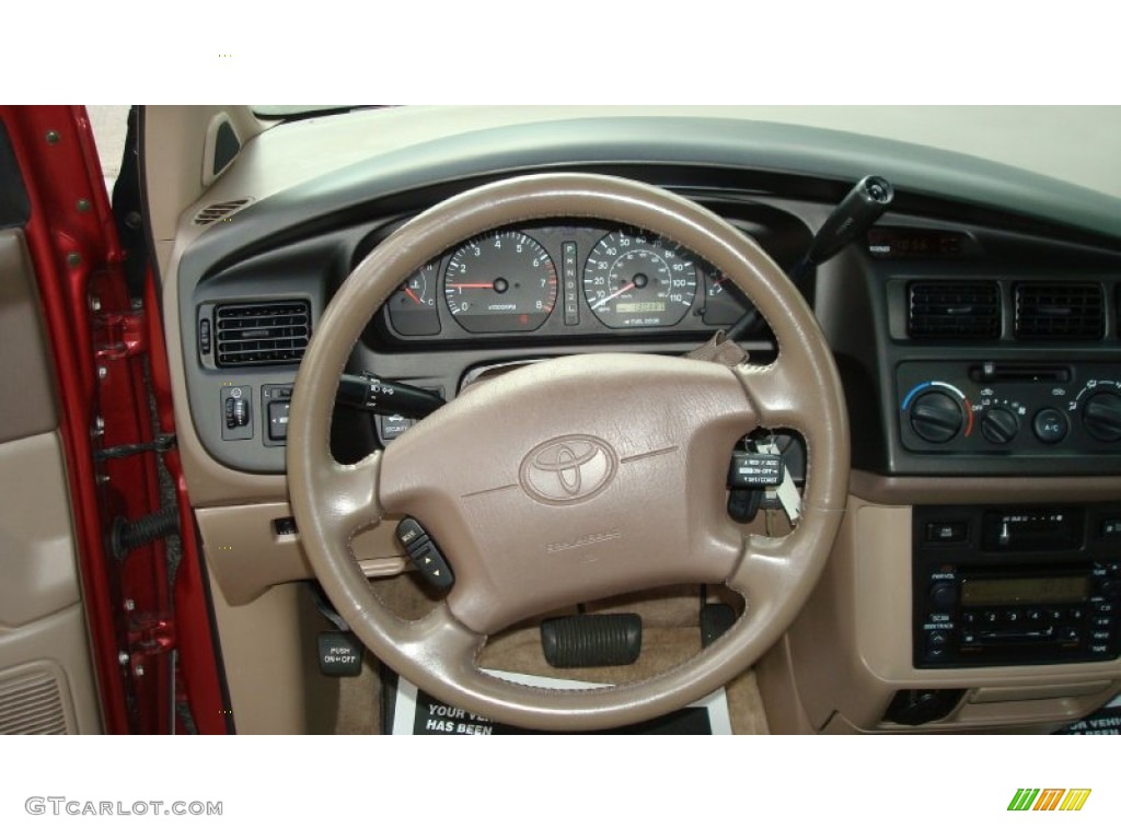 2000 Sienna XLE - Sunfire Red Pearl / Oak photo #9