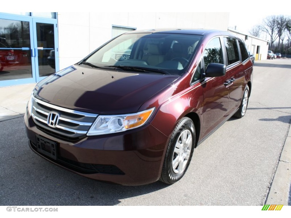 Dark Cherry Pearl 2011 Honda Odyssey LX Exterior Photo #62005419