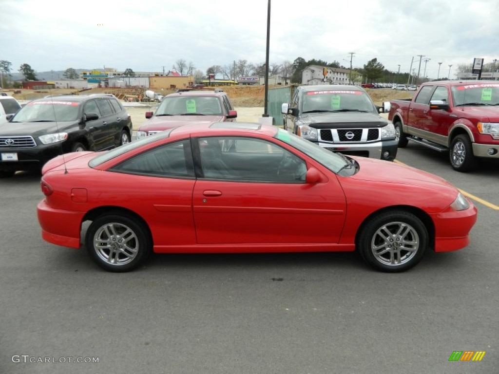 2003 Cavalier LS Sport Coupe - Victory Red / Graphite Gray photo #6