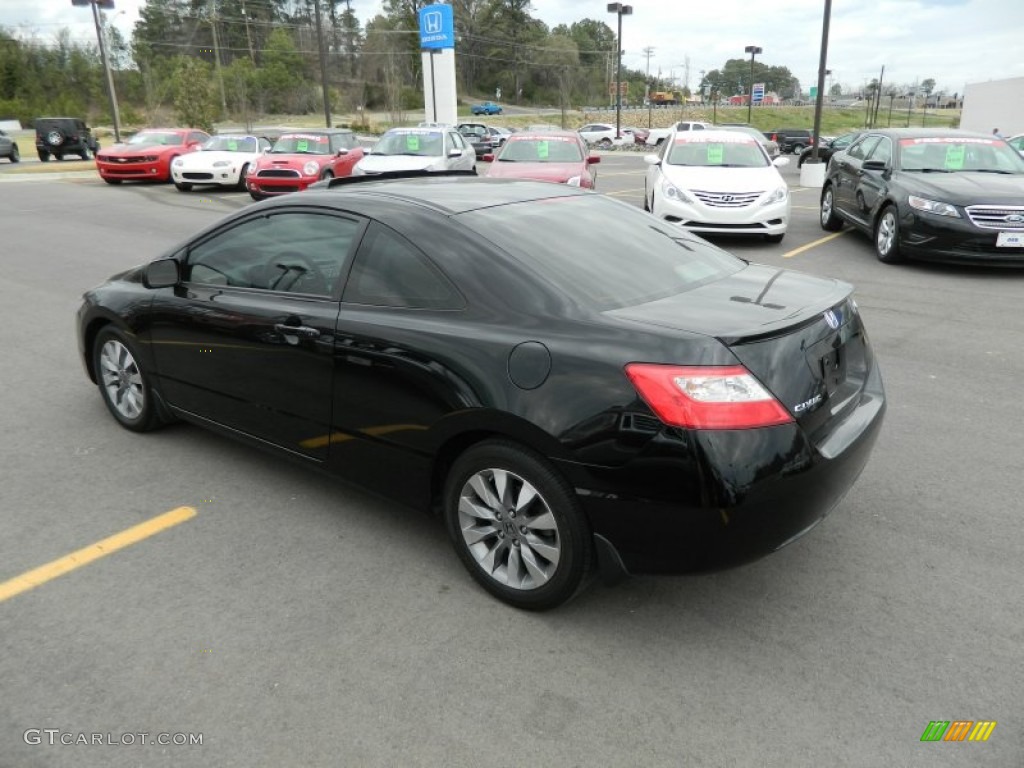 2010 Civic EX Coupe - Crystal Black Pearl / Black photo #3