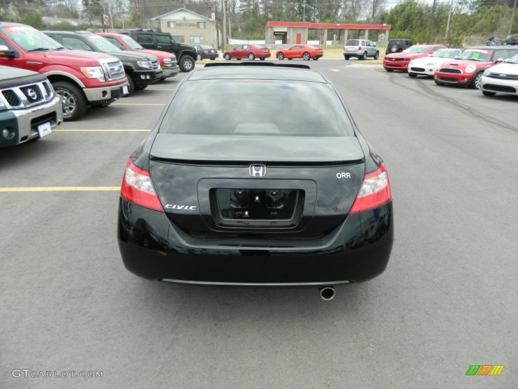 2010 Civic EX Coupe - Crystal Black Pearl / Black photo #4