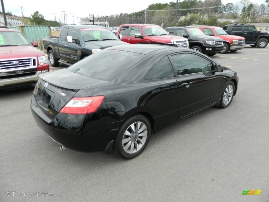 2010 Civic EX Coupe - Crystal Black Pearl / Black photo #5