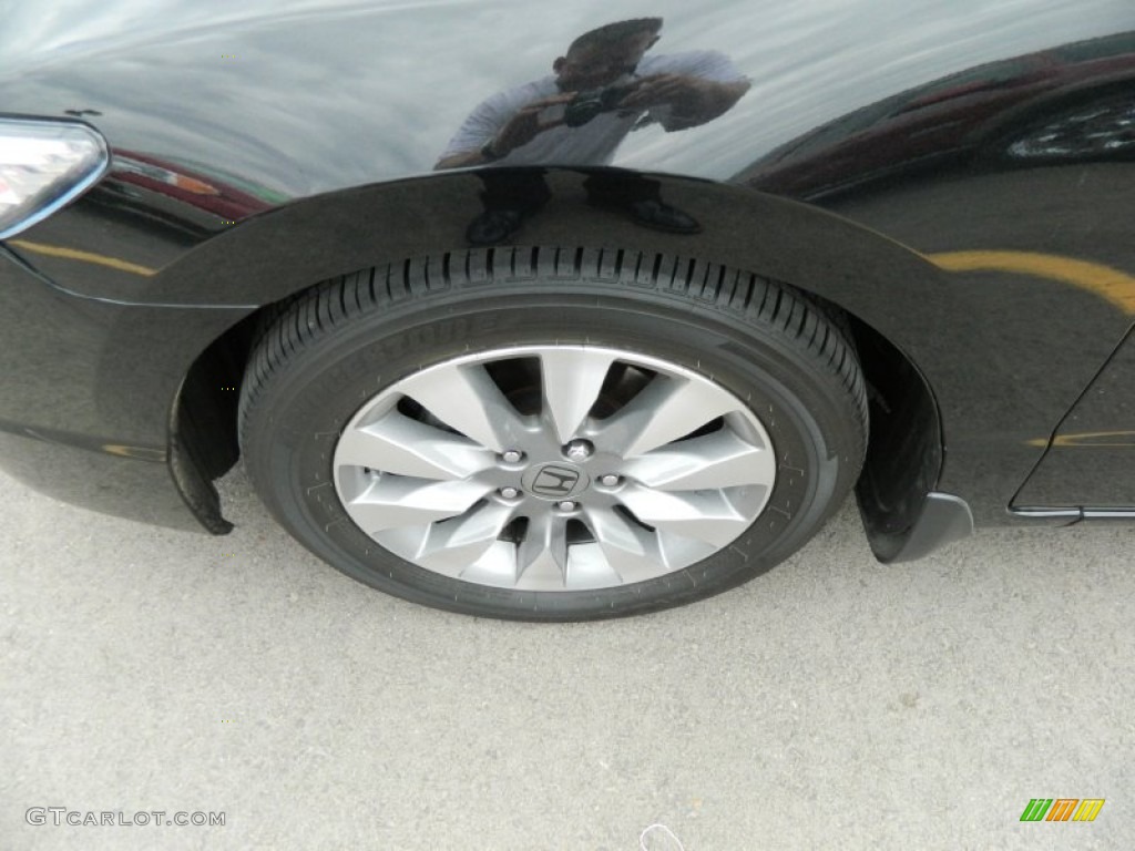 2010 Civic EX Coupe - Crystal Black Pearl / Black photo #10