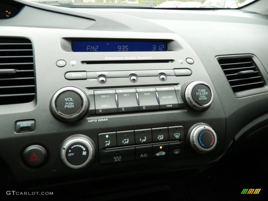 2010 Civic EX Coupe - Crystal Black Pearl / Black photo #15