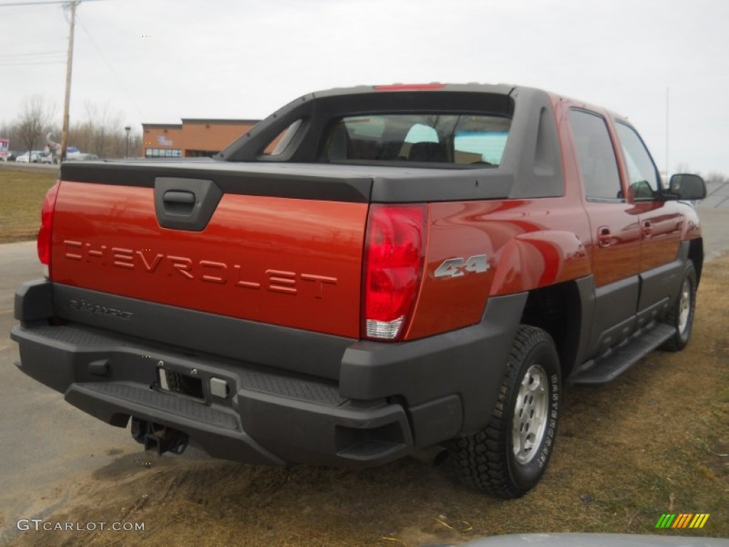 2003 Avalanche 1500 4x4 - Sunset Orange Metallic / Medium Neutral photo #2