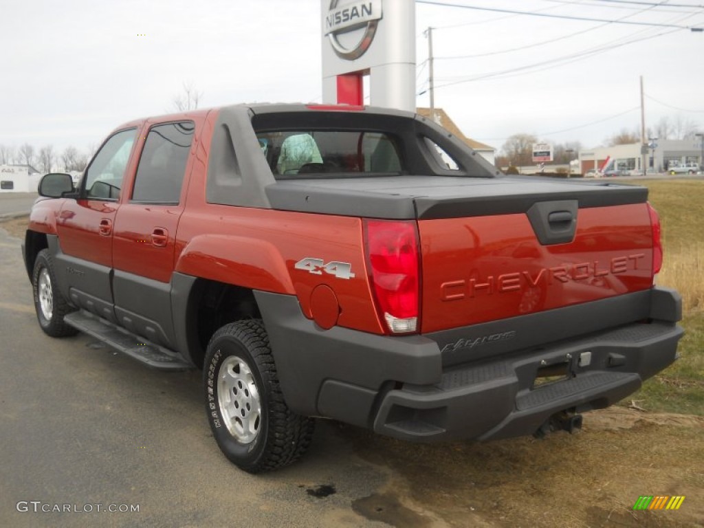 2003 Avalanche 1500 4x4 - Sunset Orange Metallic / Medium Neutral photo #13