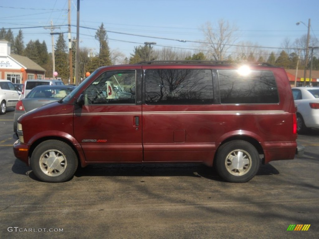 2001 Astro LT AWD Passenger Van - Dark Carmine Red Metallic / Neutral photo #10