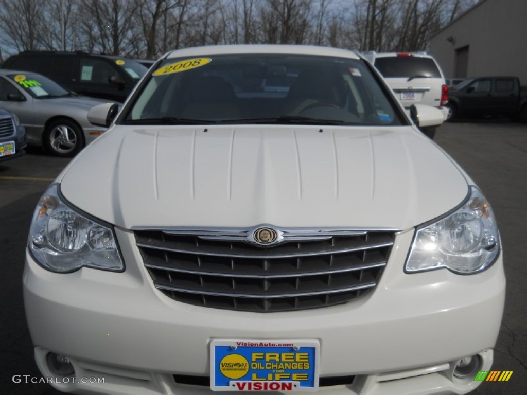 2008 Sebring Limited Sedan - Stone White / Dark Slate Gray/Light Slate Gray photo #16