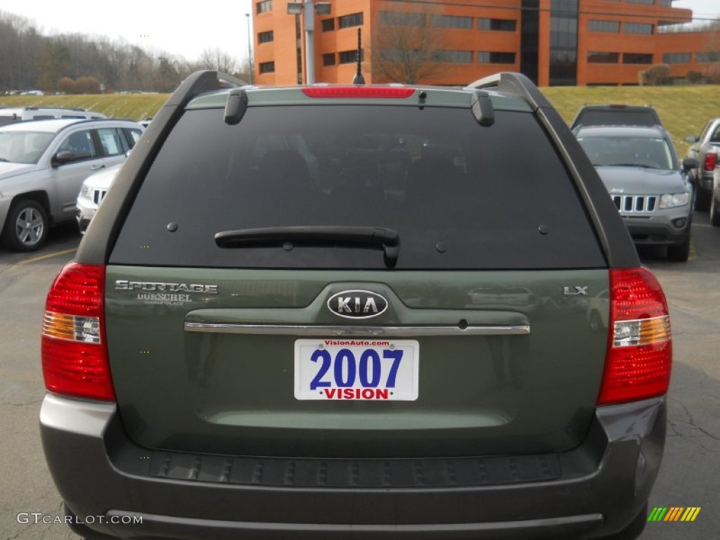 2007 Sportage LX - Natural Olive / Black photo #14