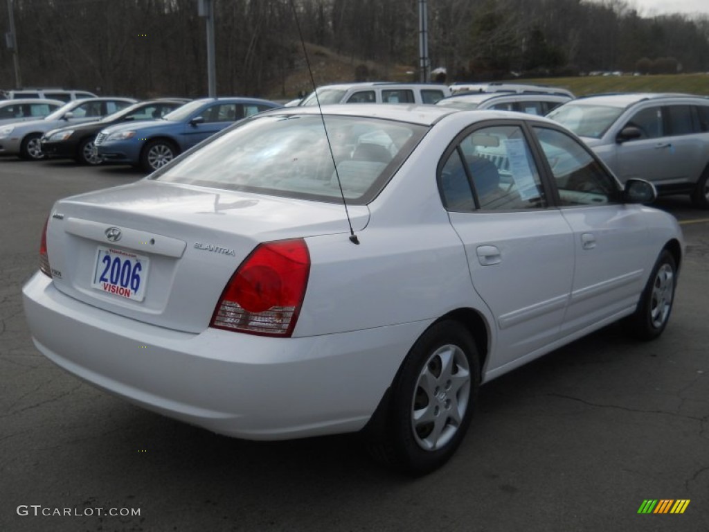 2006 Elantra GLS Sedan - Nordic White / Beige photo #2