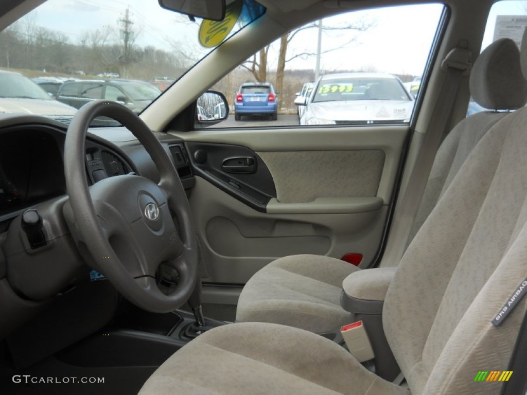 2006 Elantra GLS Sedan - Nordic White / Beige photo #20