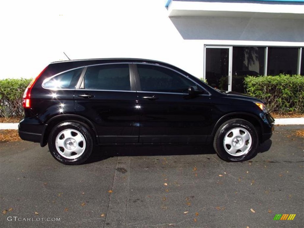 2010 CR-V LX - Crystal Black Pearl / Black photo #2