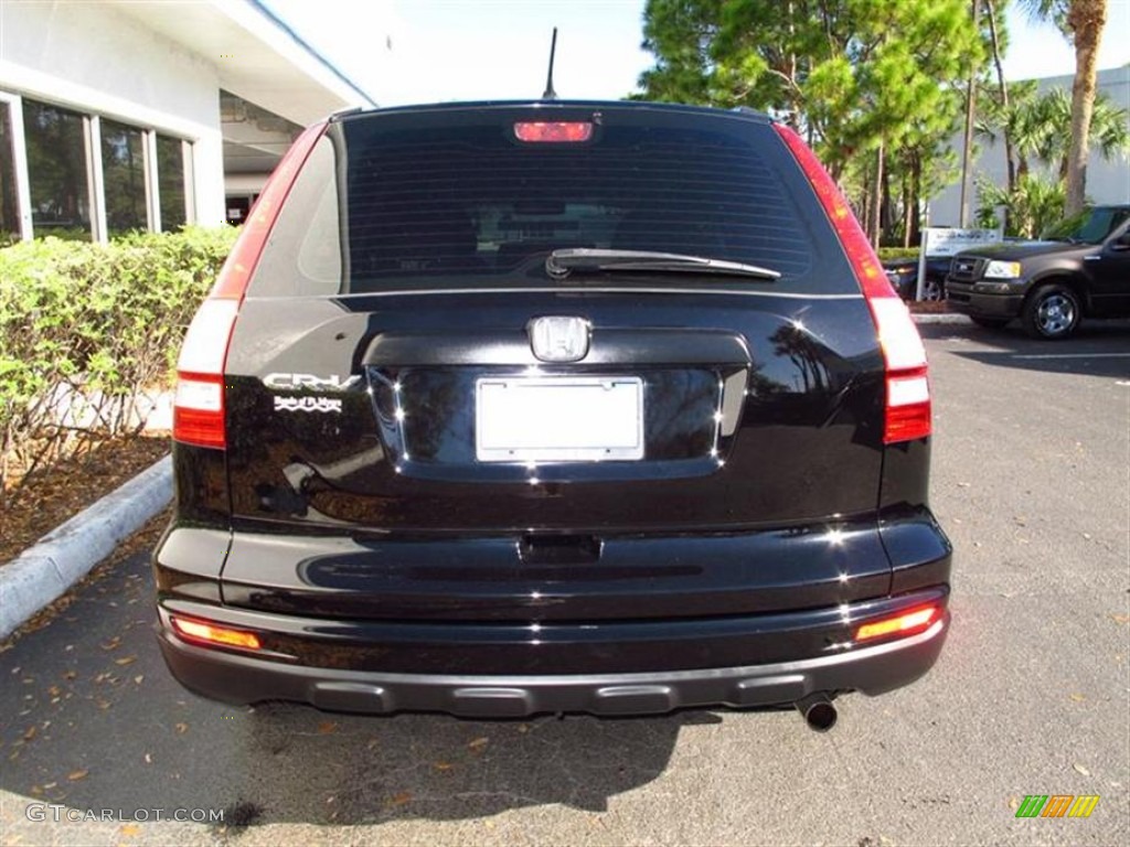 2010 CR-V LX - Crystal Black Pearl / Black photo #4