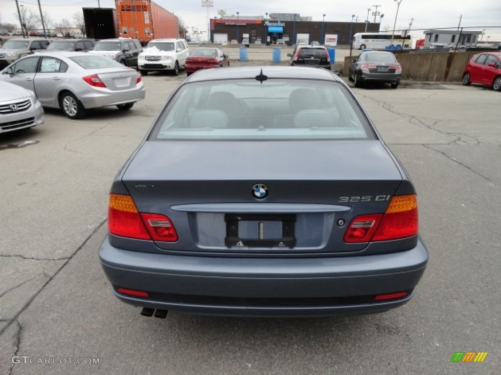 2004 3 Series 325i Coupe - Steel Blue Metallic / Grey photo #4