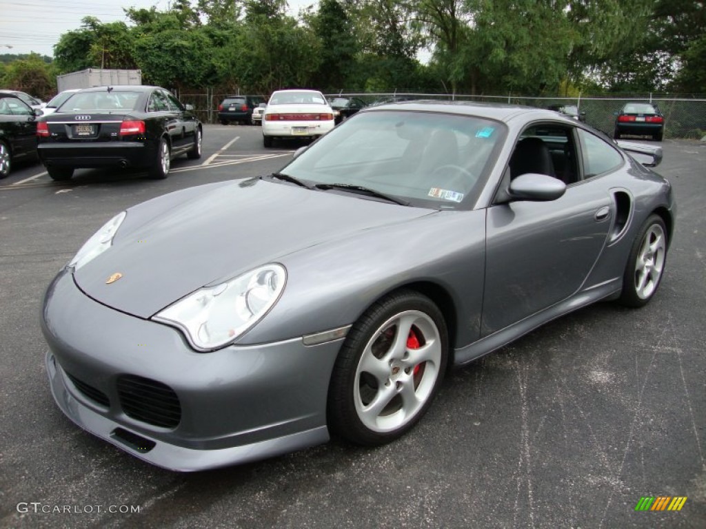 Seal Grey Metallic 2003 Porsche 911 Turbo Coupe Exterior Photo #62014785