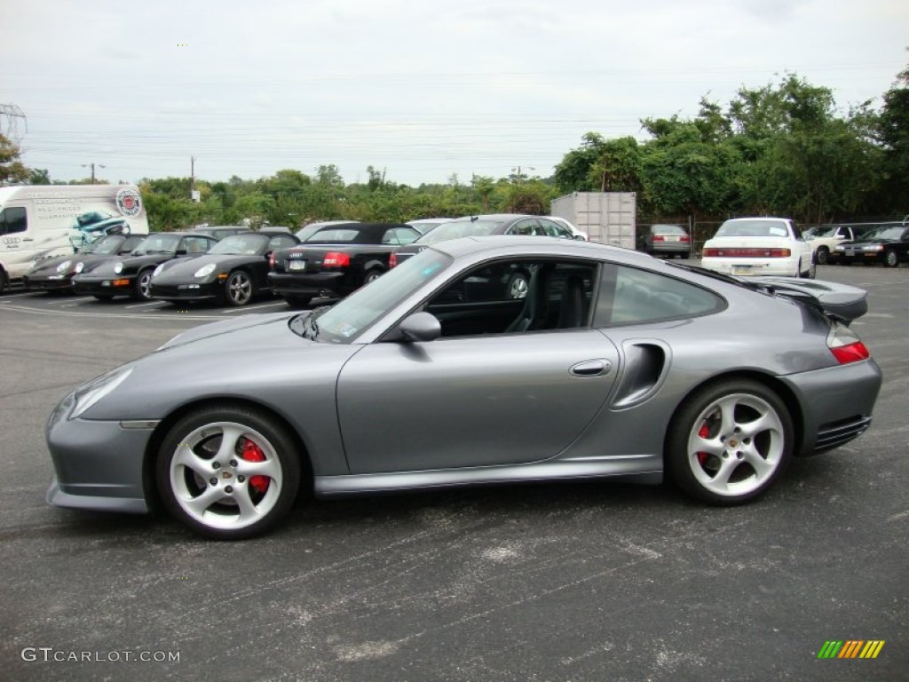 Seal Grey Metallic 2003 Porsche 911 Turbo Coupe Exterior Photo #62014863