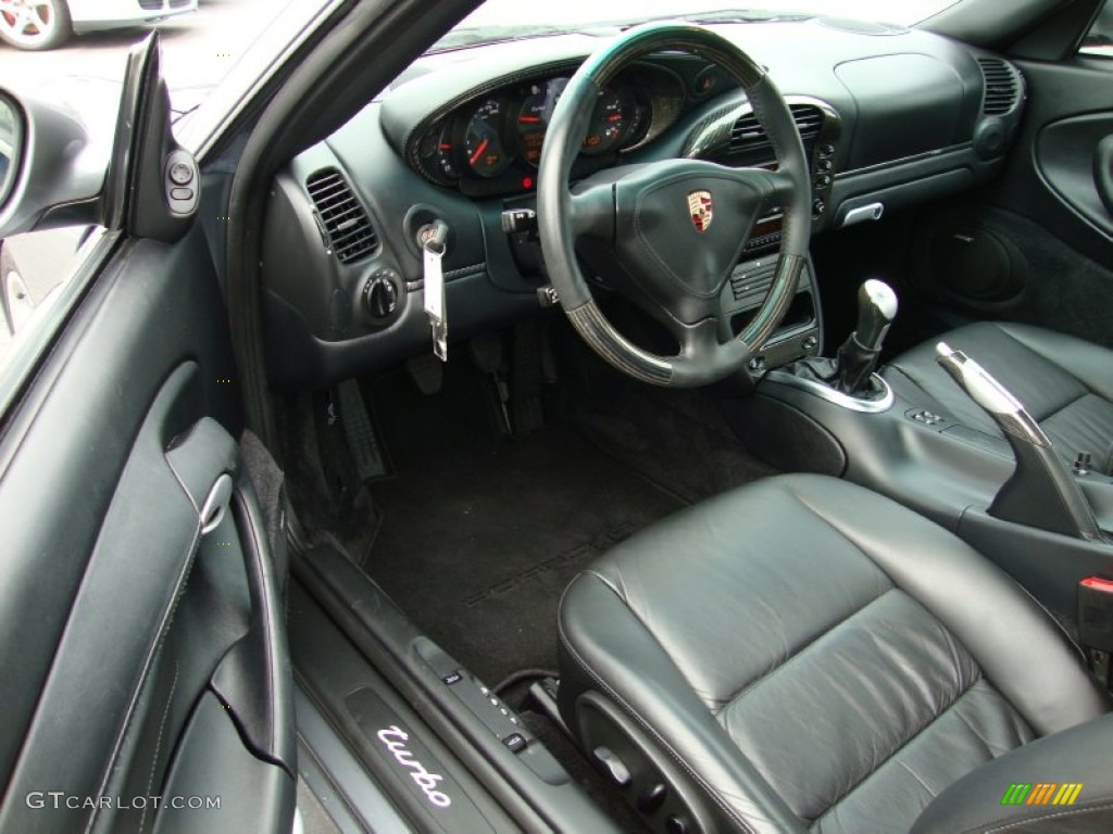 2003 Porsche 911 Turbo Coupe Black Dashboard Photo #62014875