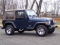 2001 Patriot Blue Pearl Jeep Wrangler SE 4x4  photo #4