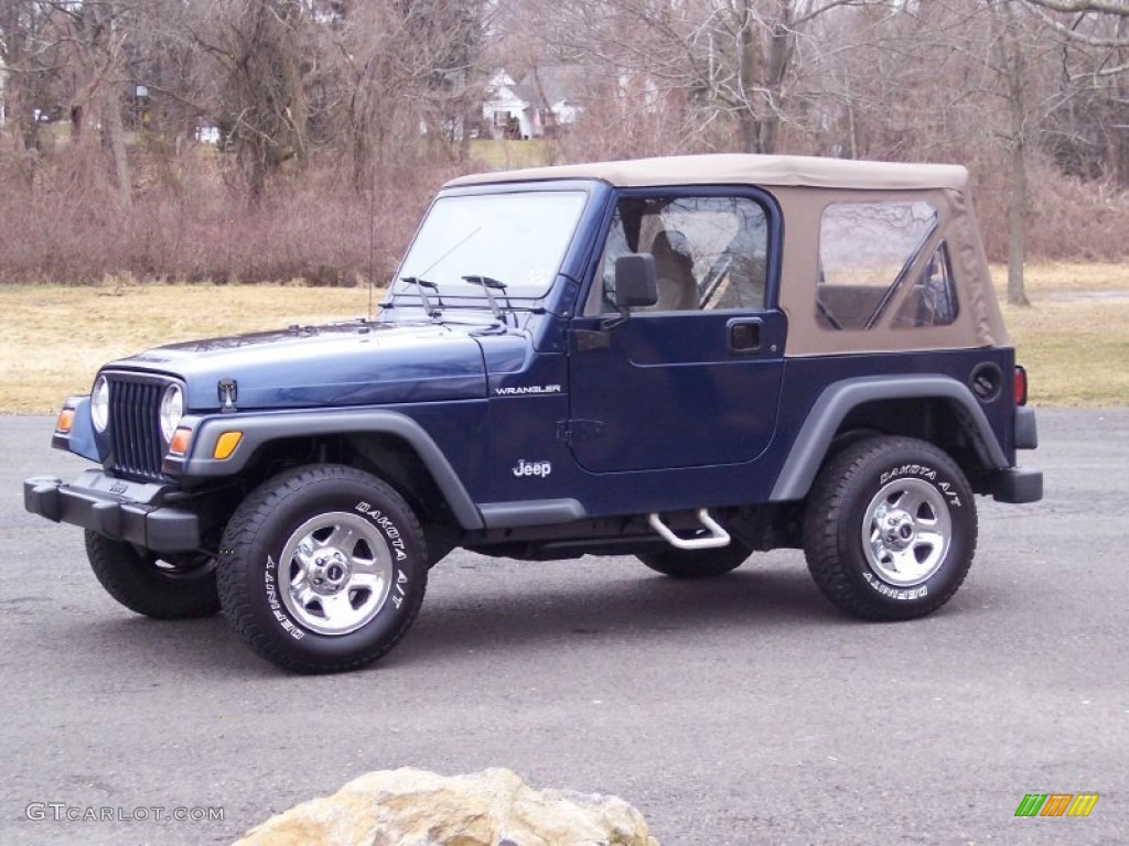 Patriot Blue Pearl 2001 Jeep Wrangler SE 4x4 Exterior Photo #62015082