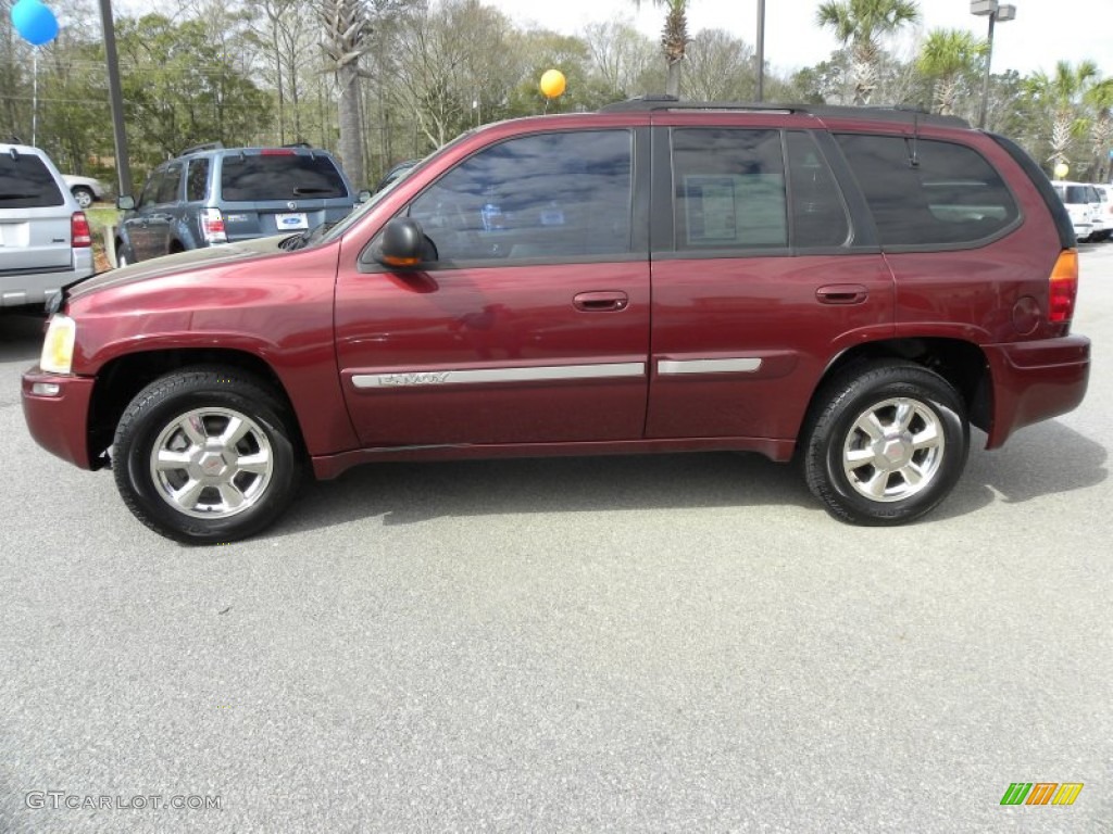 2002 Envoy SLT - Fire Red / Medium Pewter photo #2